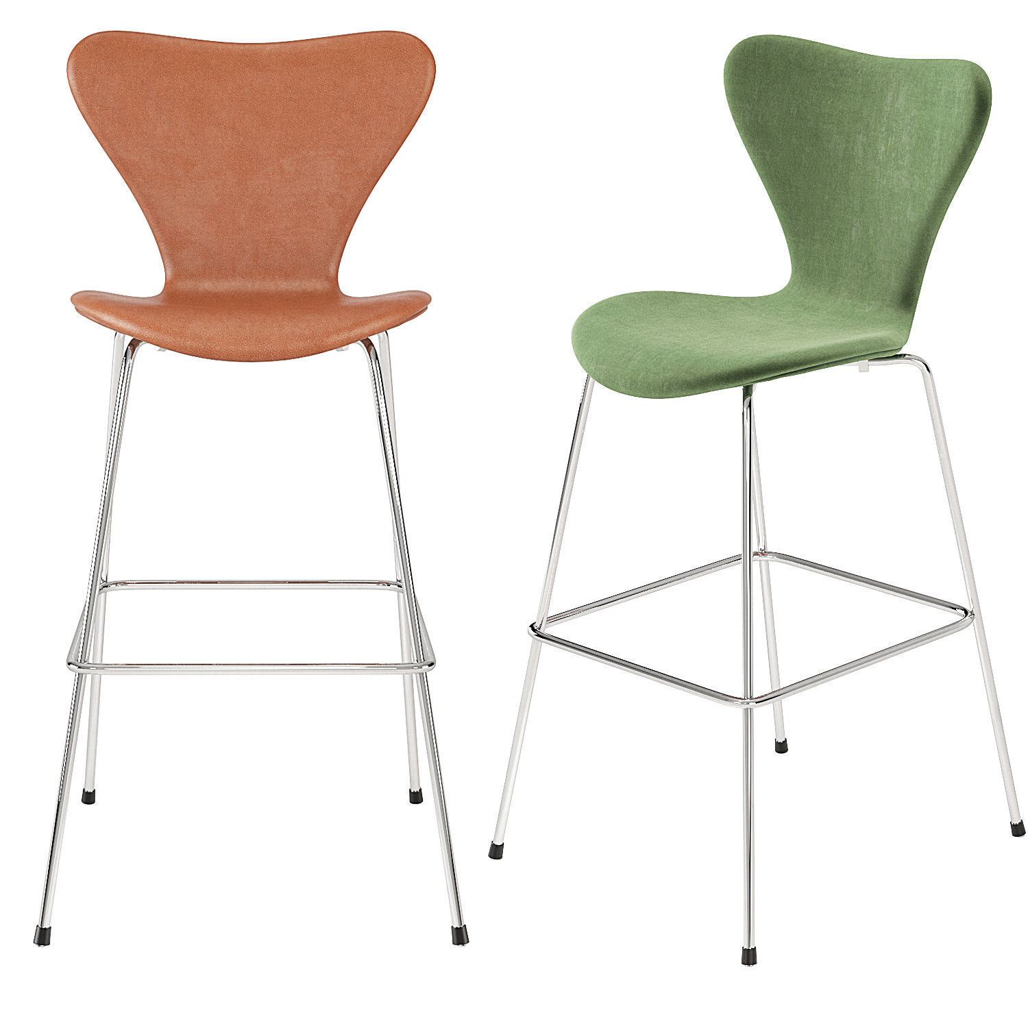 Arne Jacobsen Series 7 Barstool Fritz Hansen 3D model_10