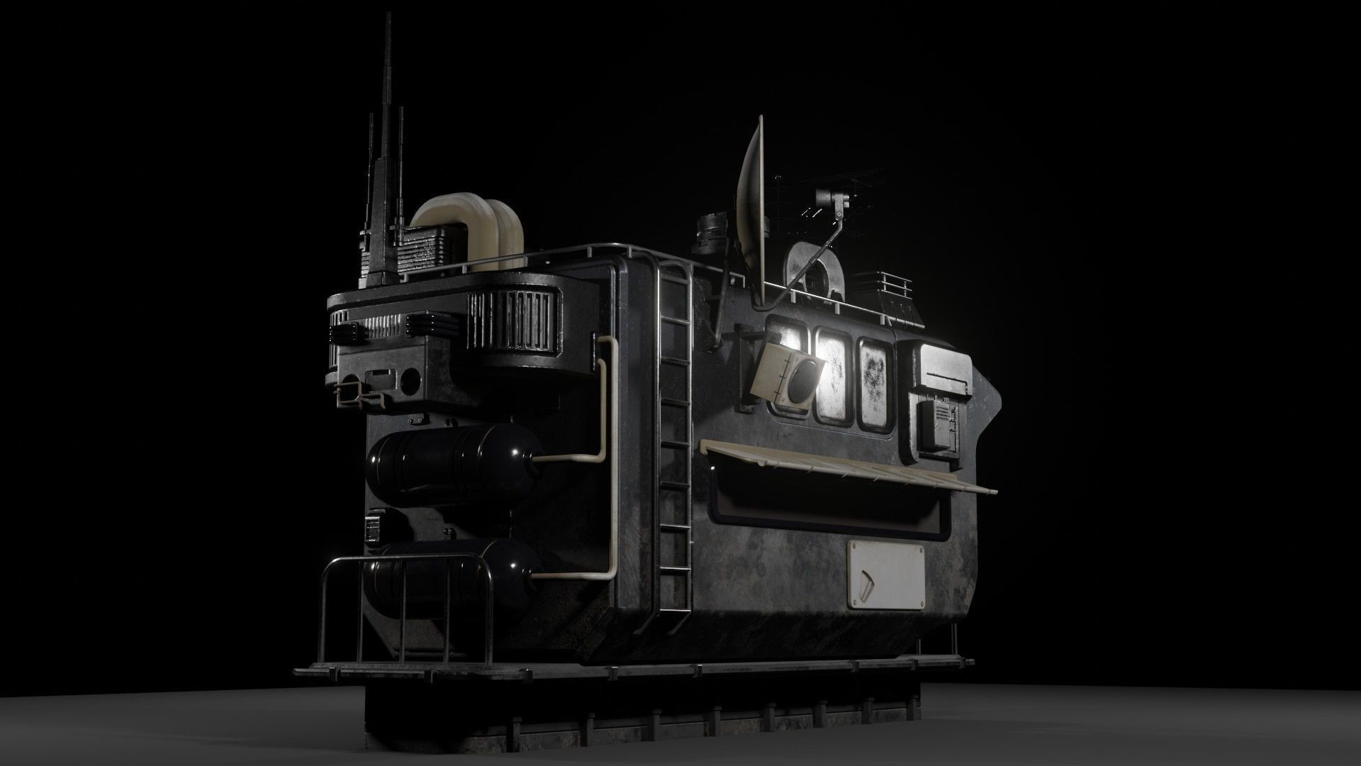 Sci-Fi Watchtower 3D model_6