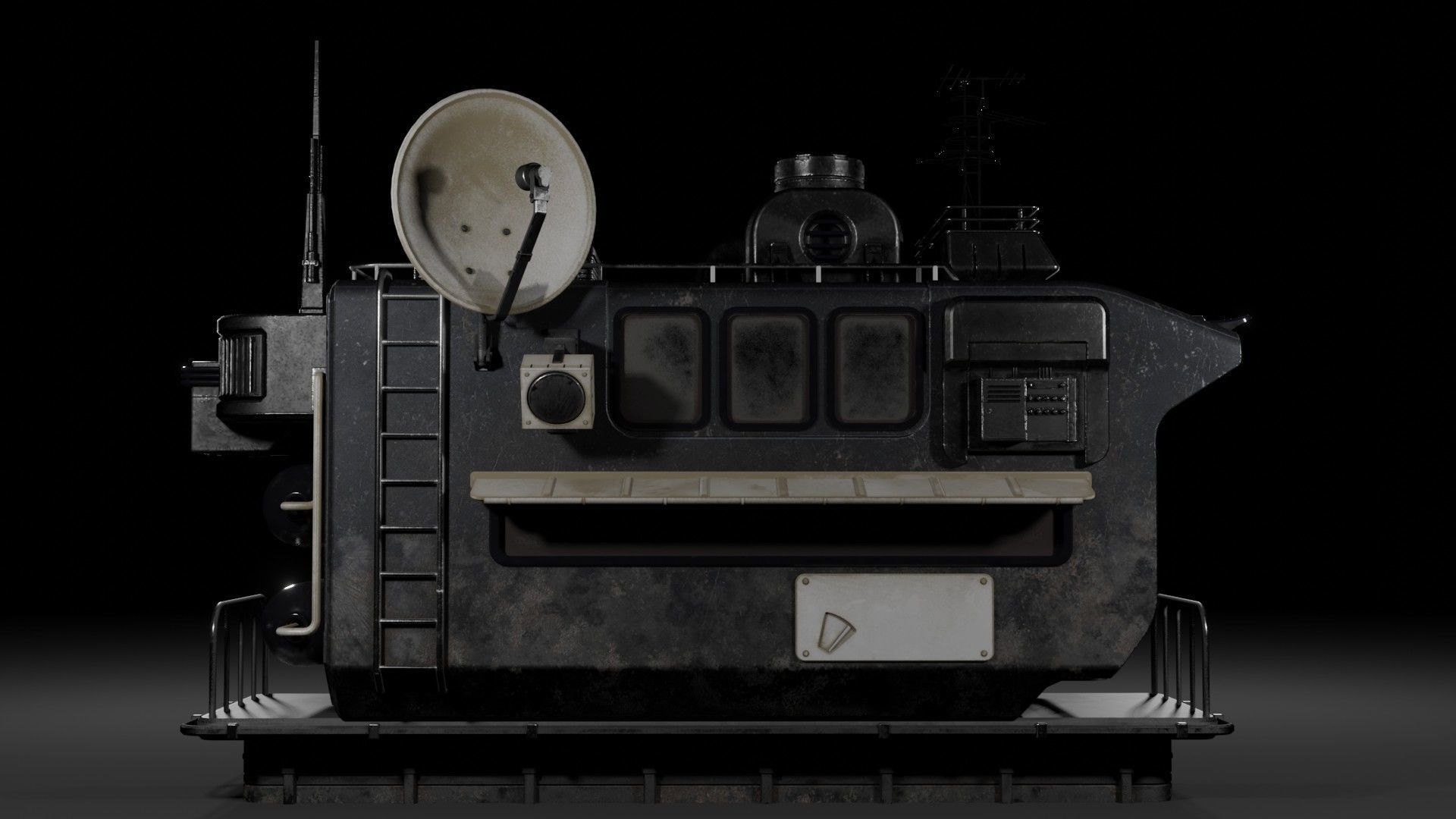 Sci-Fi Watchtower 3D model_3