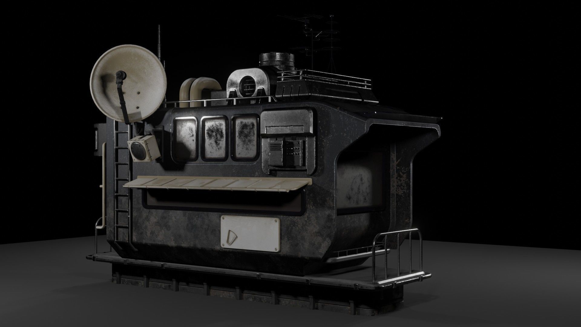 Sci-Fi Watchtower 3D model_9