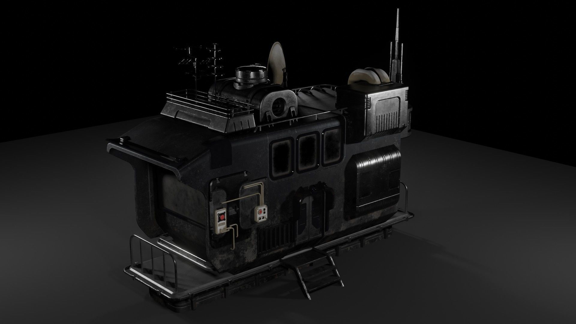 Sci-Fi Watchtower 3D model_8