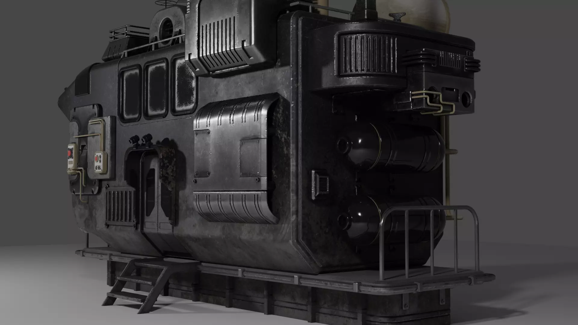 Sci-Fi Watchtower 3D model_0