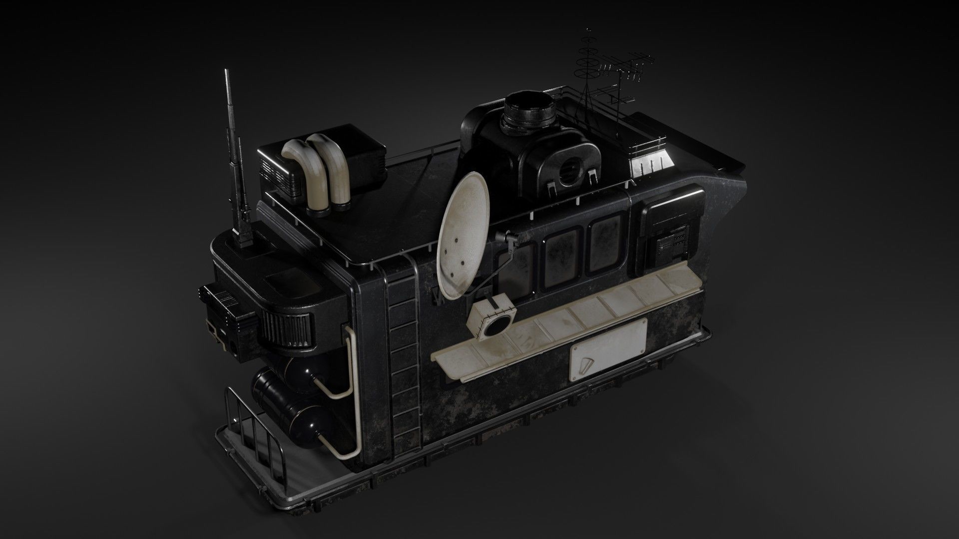 Sci-Fi Watchtower 3D model_13