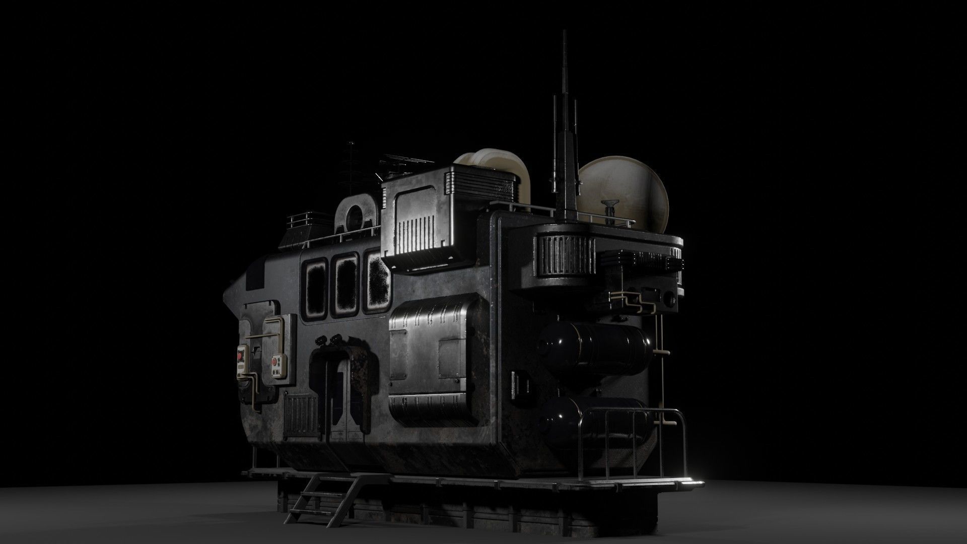 Sci-Fi Watchtower 3D model_7