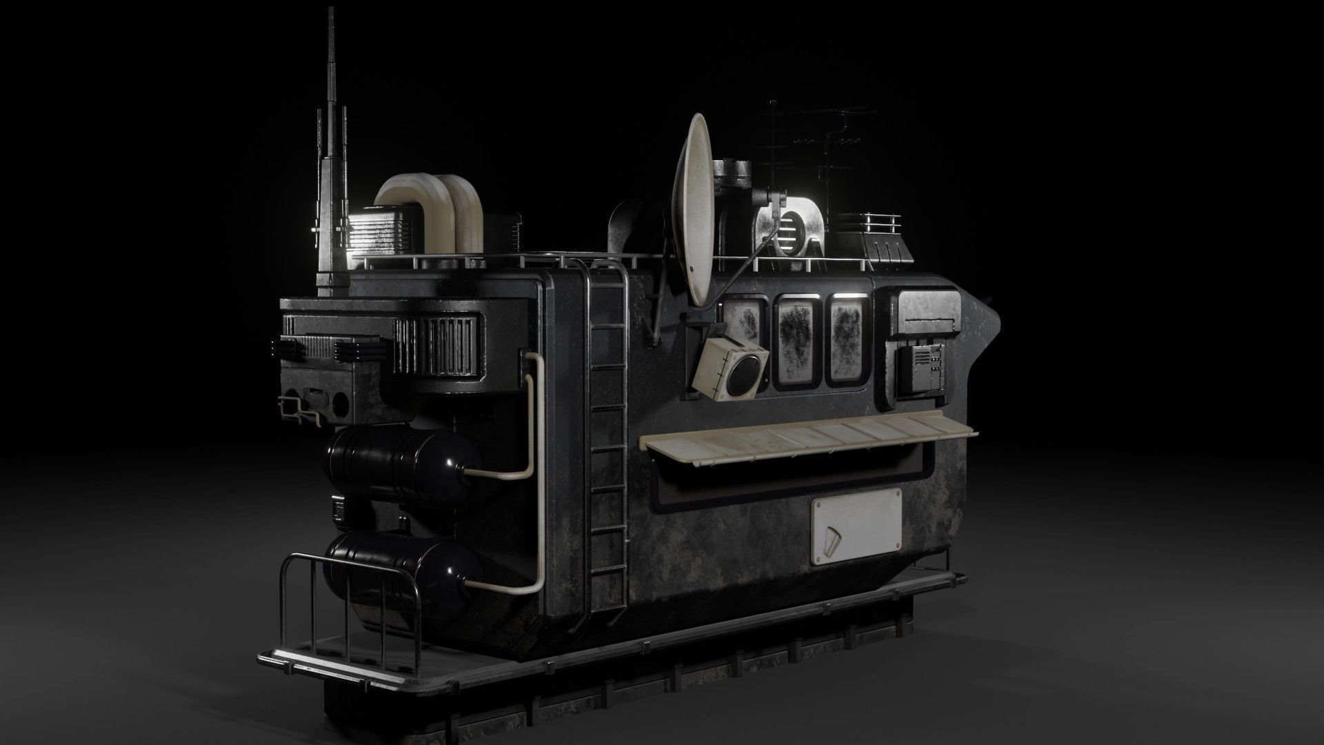 Sci-Fi Watchtower 3D model_5