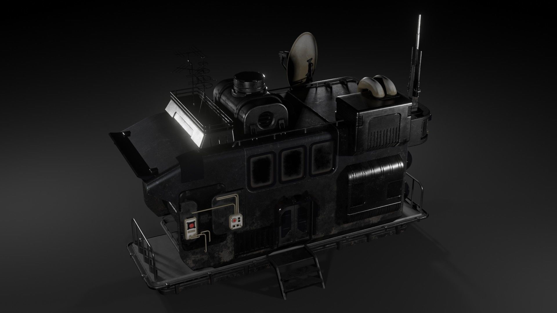 Sci-Fi Watchtower 3D model_4