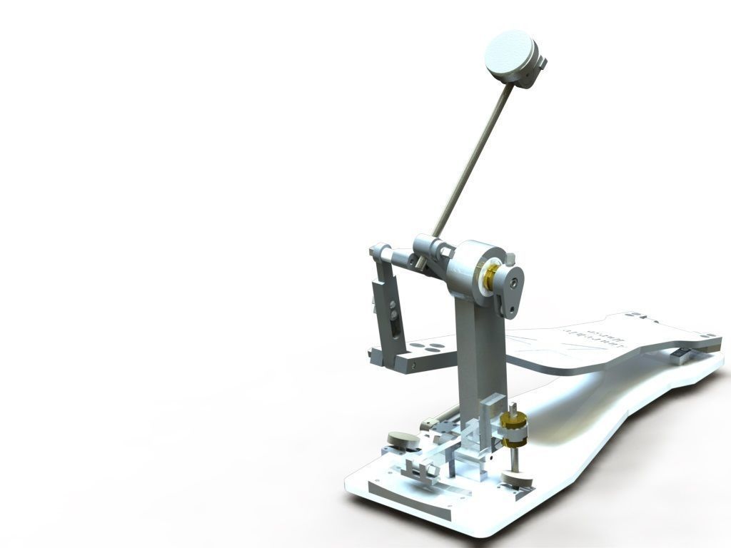Bass drum pedal 3D model_3