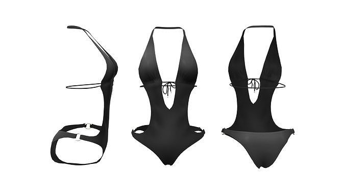 Swimsuit two swimsuits Low-poly 3D model