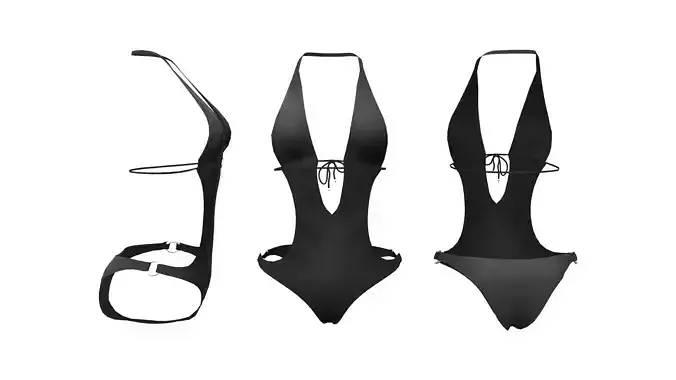 Swimsuit two swimsuits Low-poly 3D model