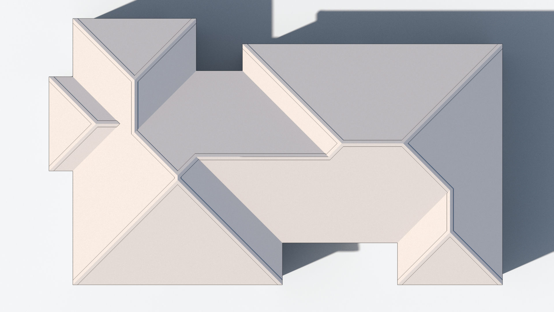 House 2 with roof Free low-poly 3D model_12