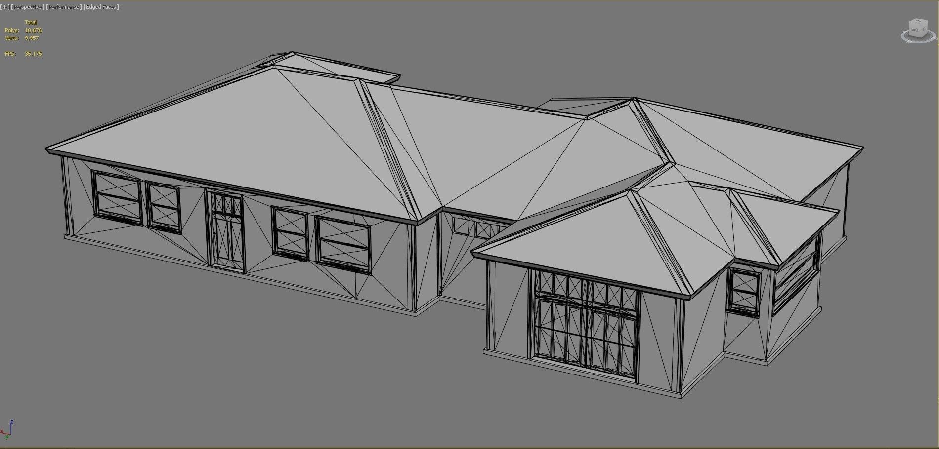 House 2 with roof Free low-poly 3D model_16