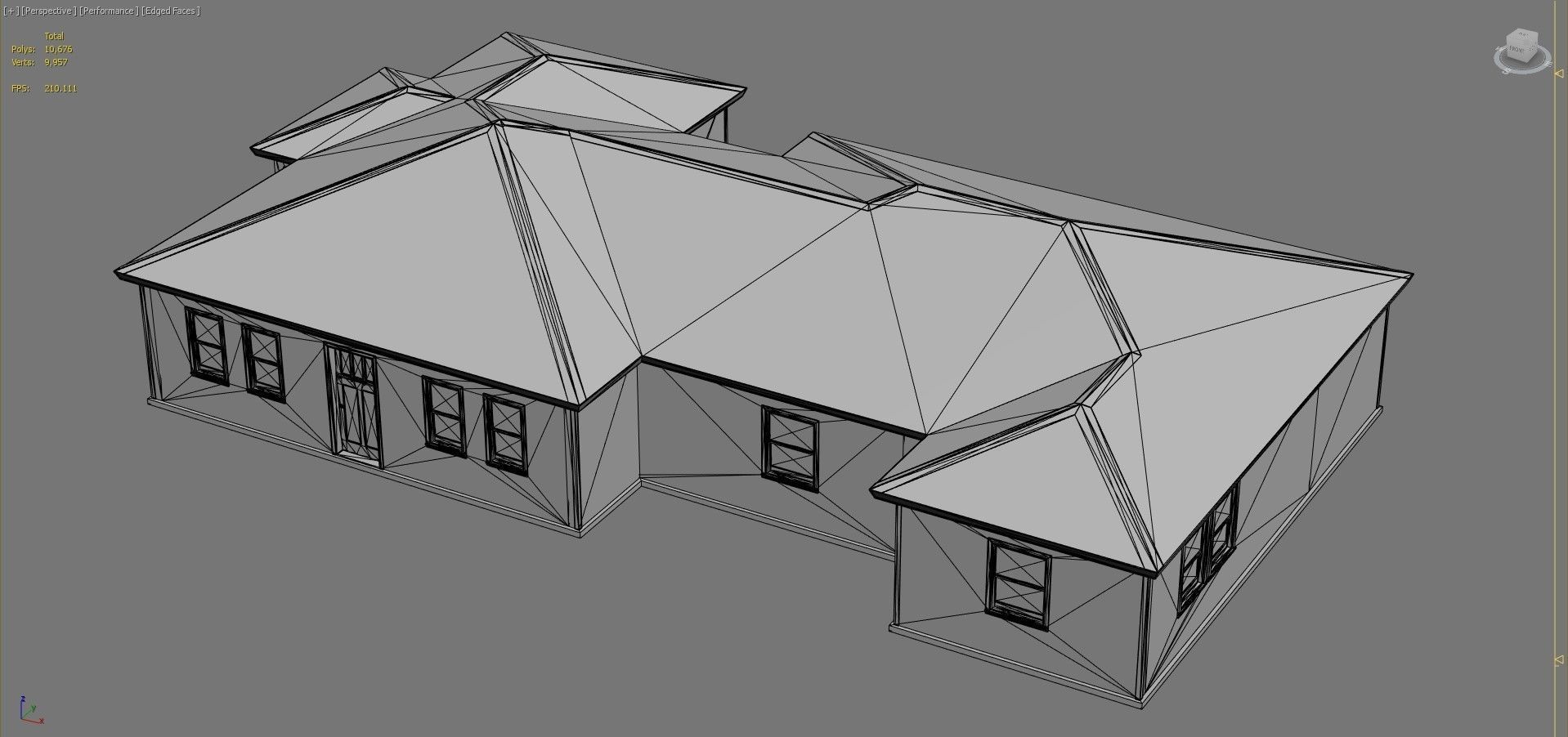 House 2 with roof Free low-poly 3D model_17