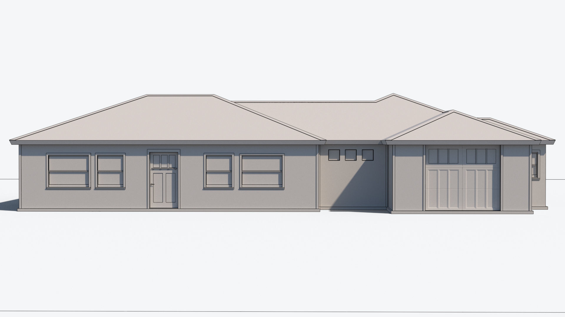 House 2 with roof Free low-poly 3D model_15