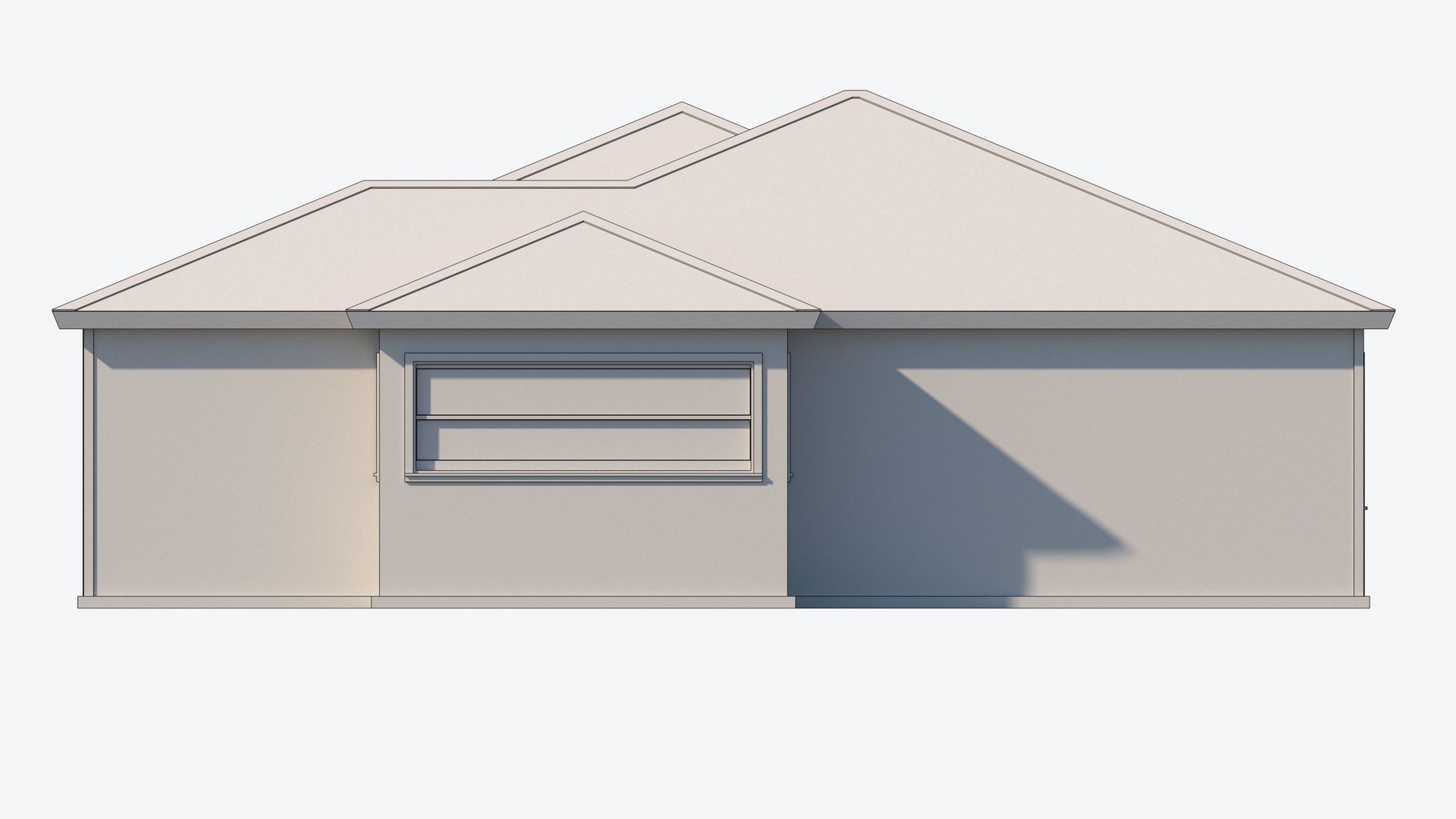 House 2 with roof Free low-poly 3D model_13