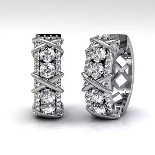 Earrings tiffany ready for 3d print