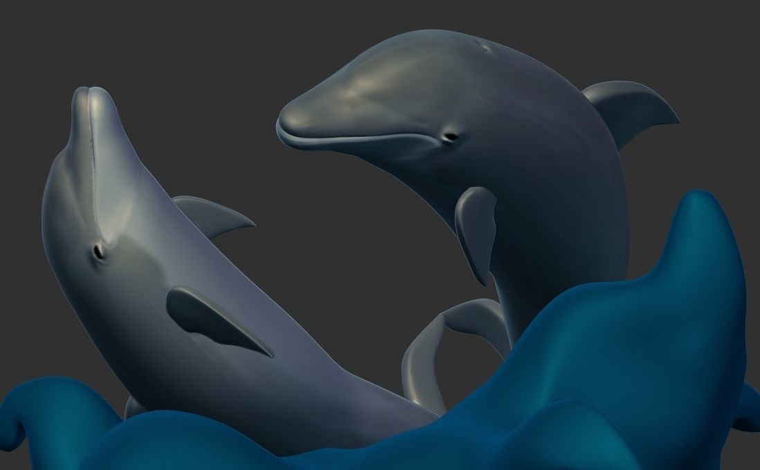 Florida Dolphin 3D Model 3D print model_7