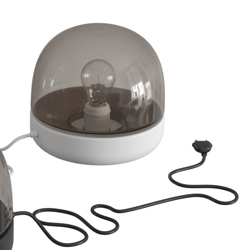 Stone Table Lamp 3D model_2