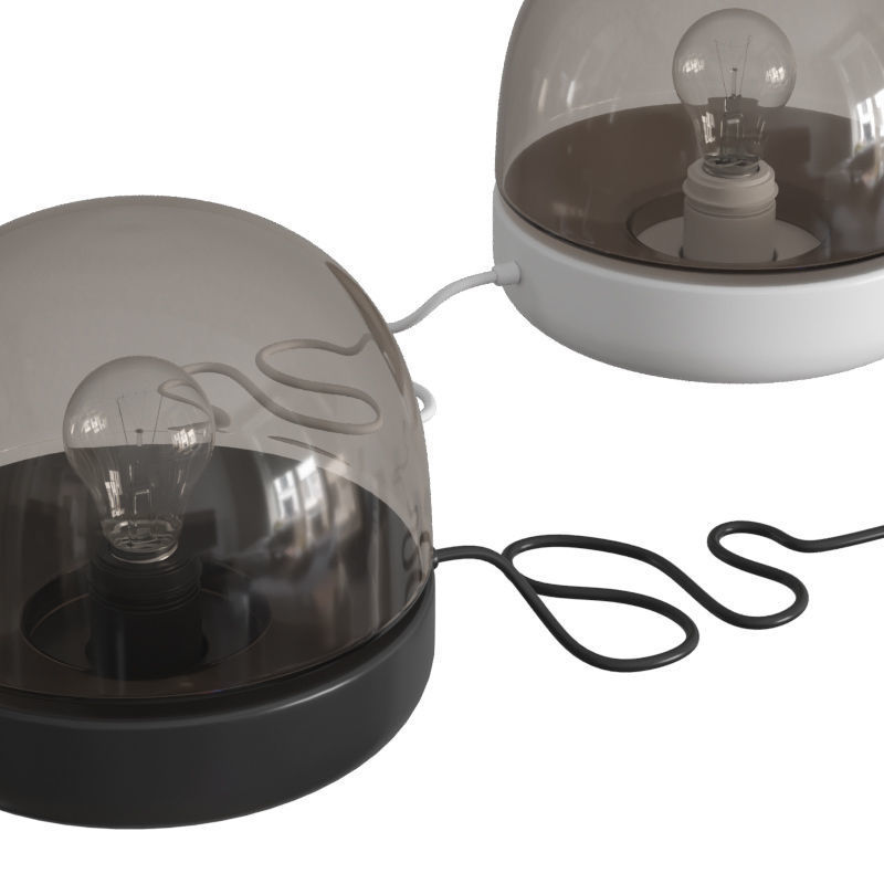 Stone Table Lamp 3D model_3