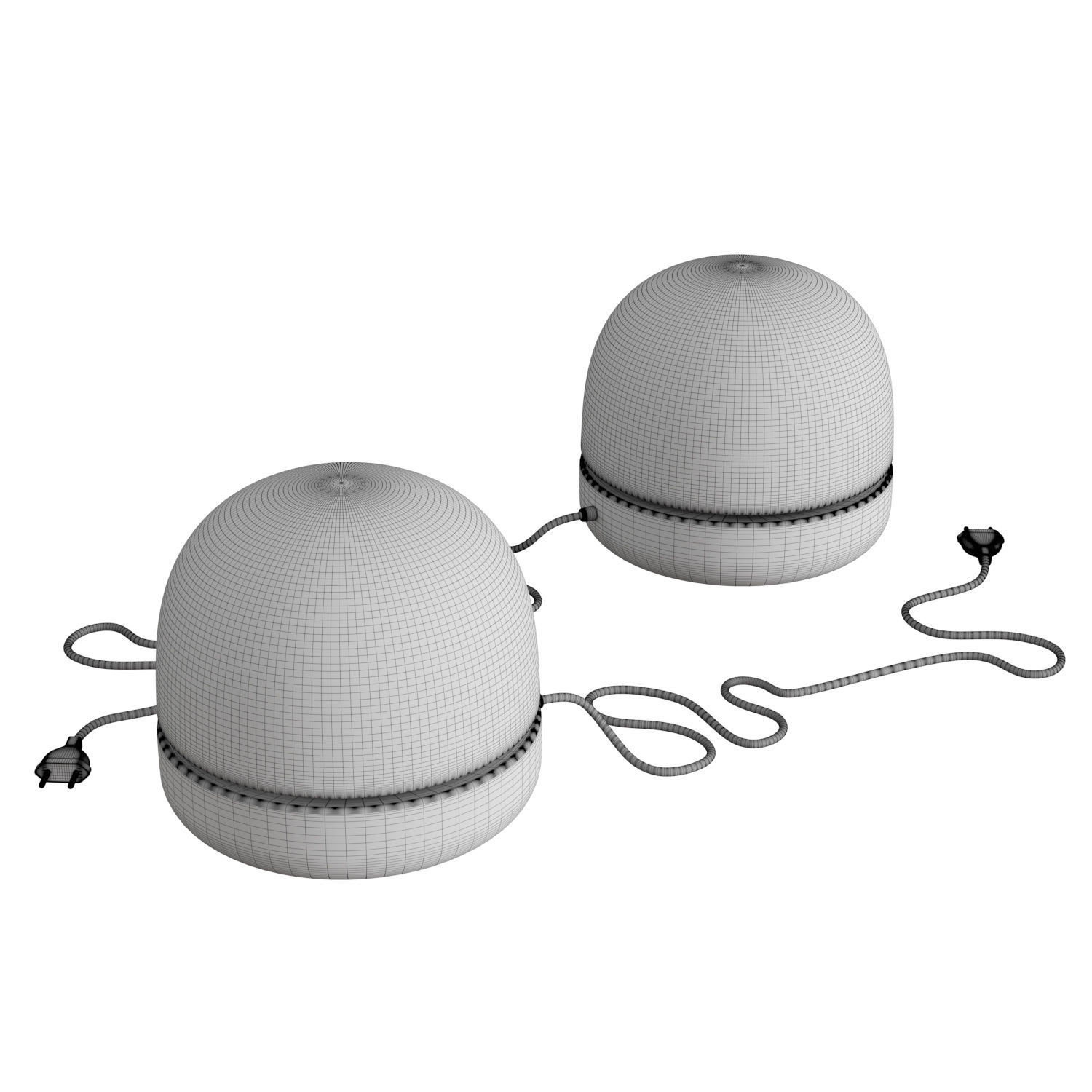 Stone Table Lamp 3D model_4