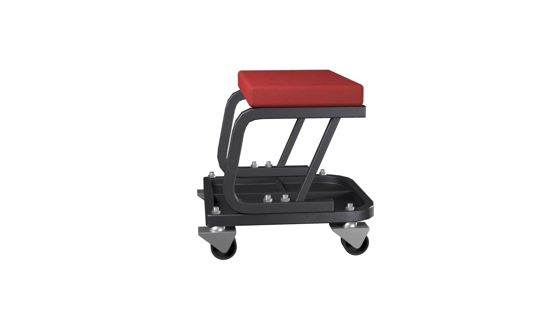 Service Creeper Set Low-poly 3D model_10