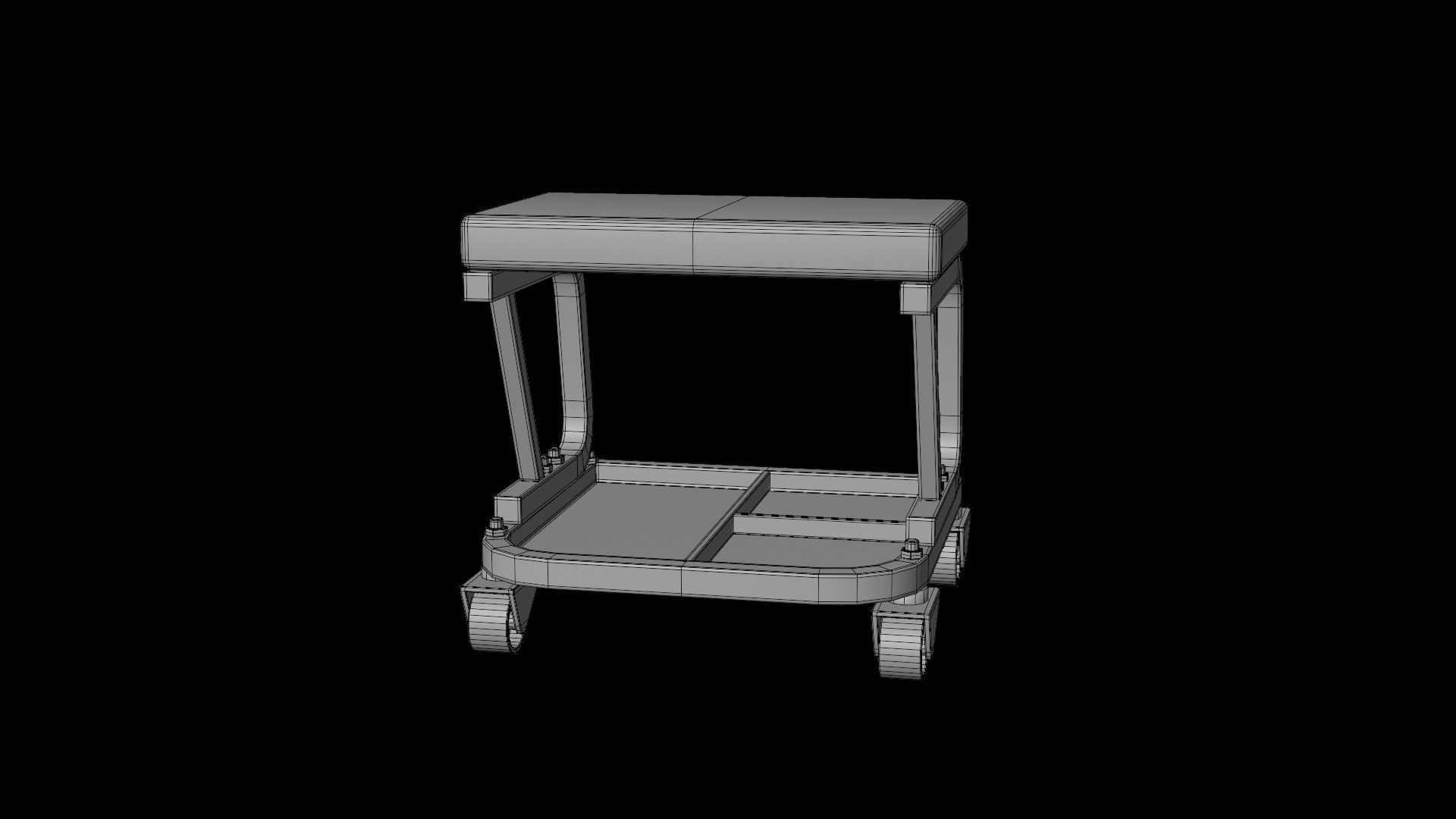 Service Creeper Set Low-poly 3D model_11