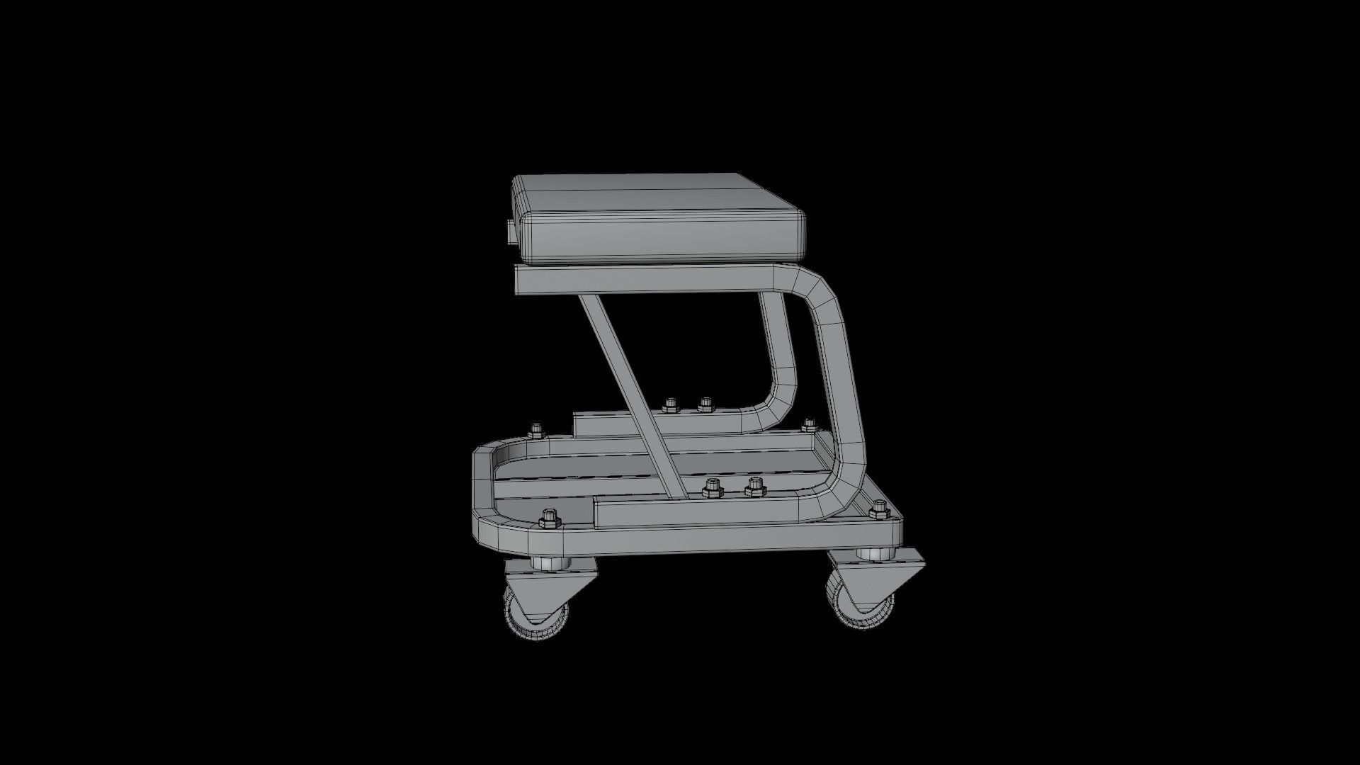 Service Creeper Set Low-poly 3D model_12