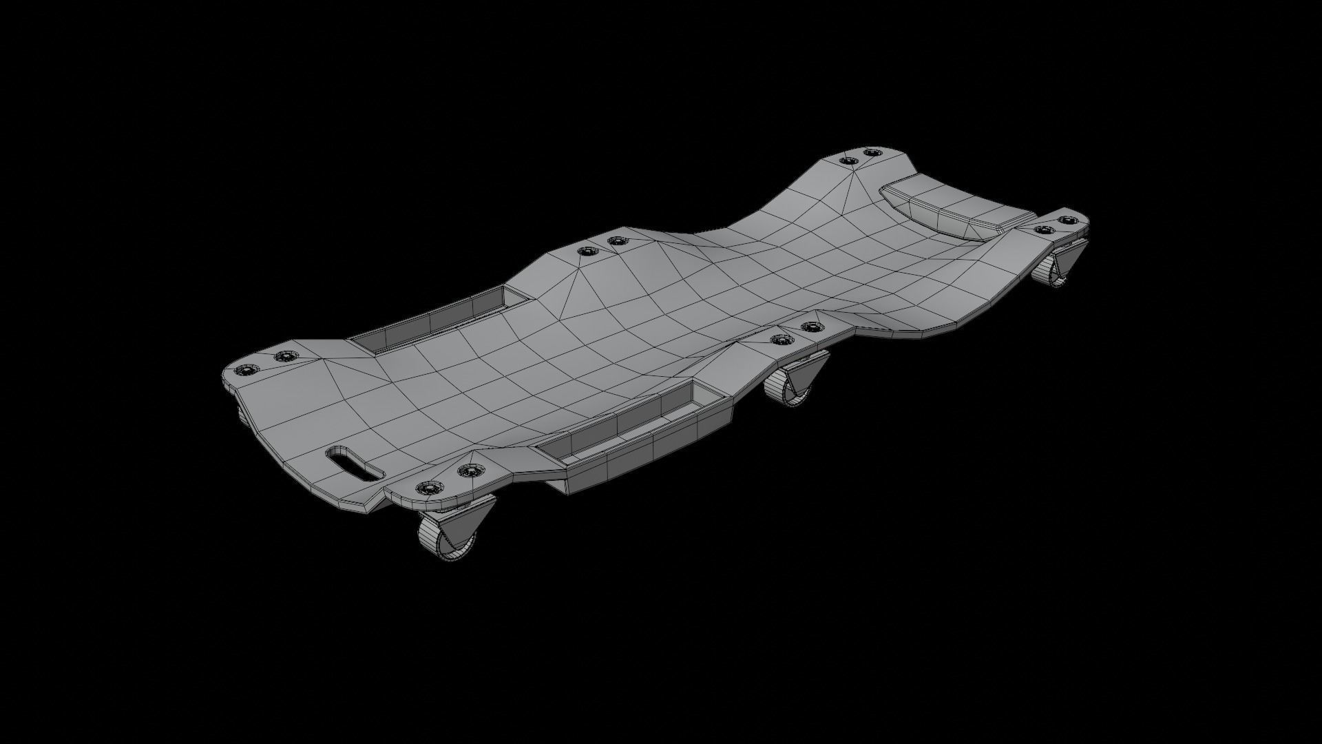 Service Creeper Set Low-poly 3D model_6