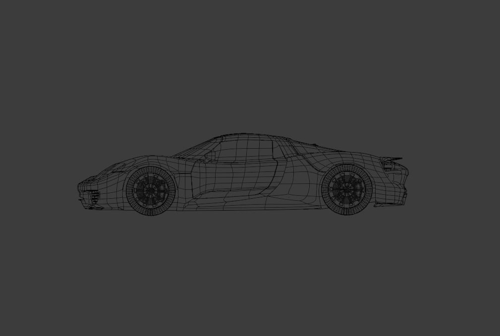 PORSCHE 918 Free 3D model_7