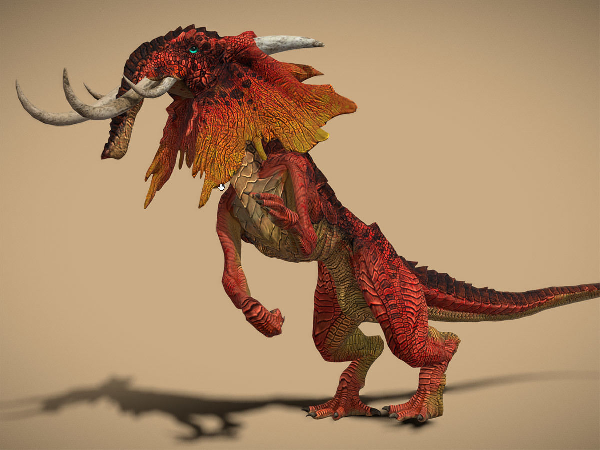 3DRT -  Fantasy Elephant Low-poly 3D model_2