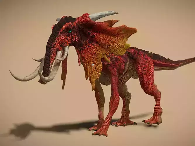 3DRT -  Fantasy Elephant Low-poly 3D model