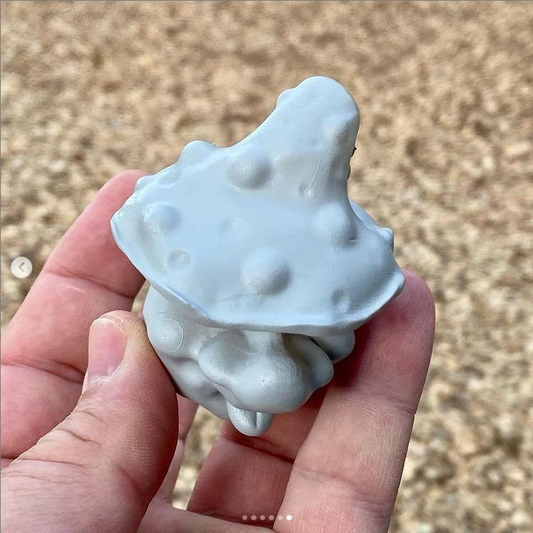 Toadstool figure 3D print model_4