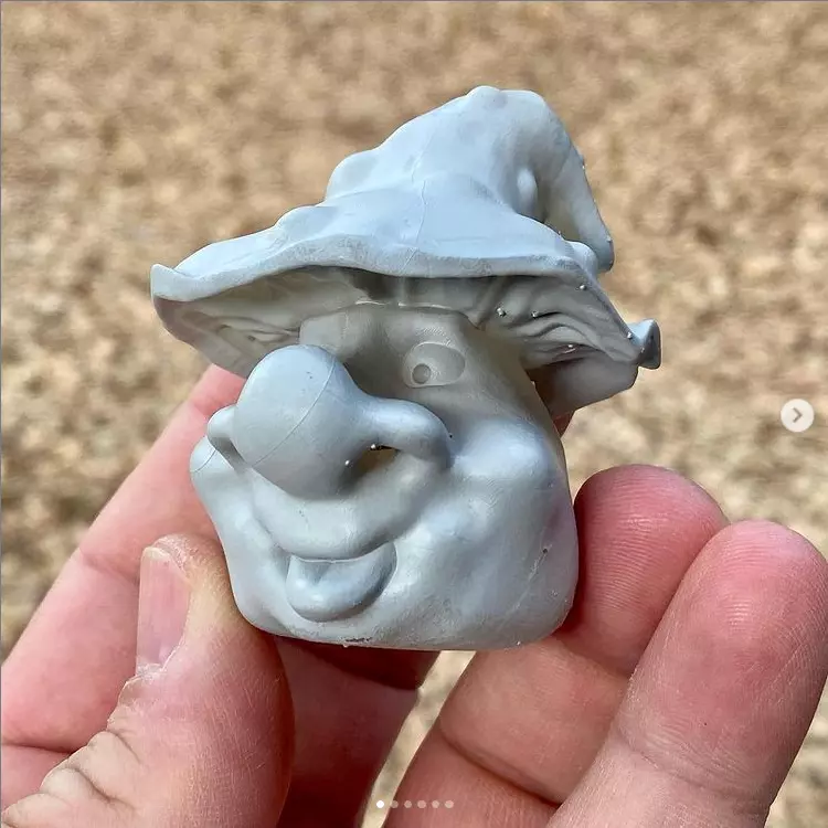 Toadstool figure 3D print model_0
