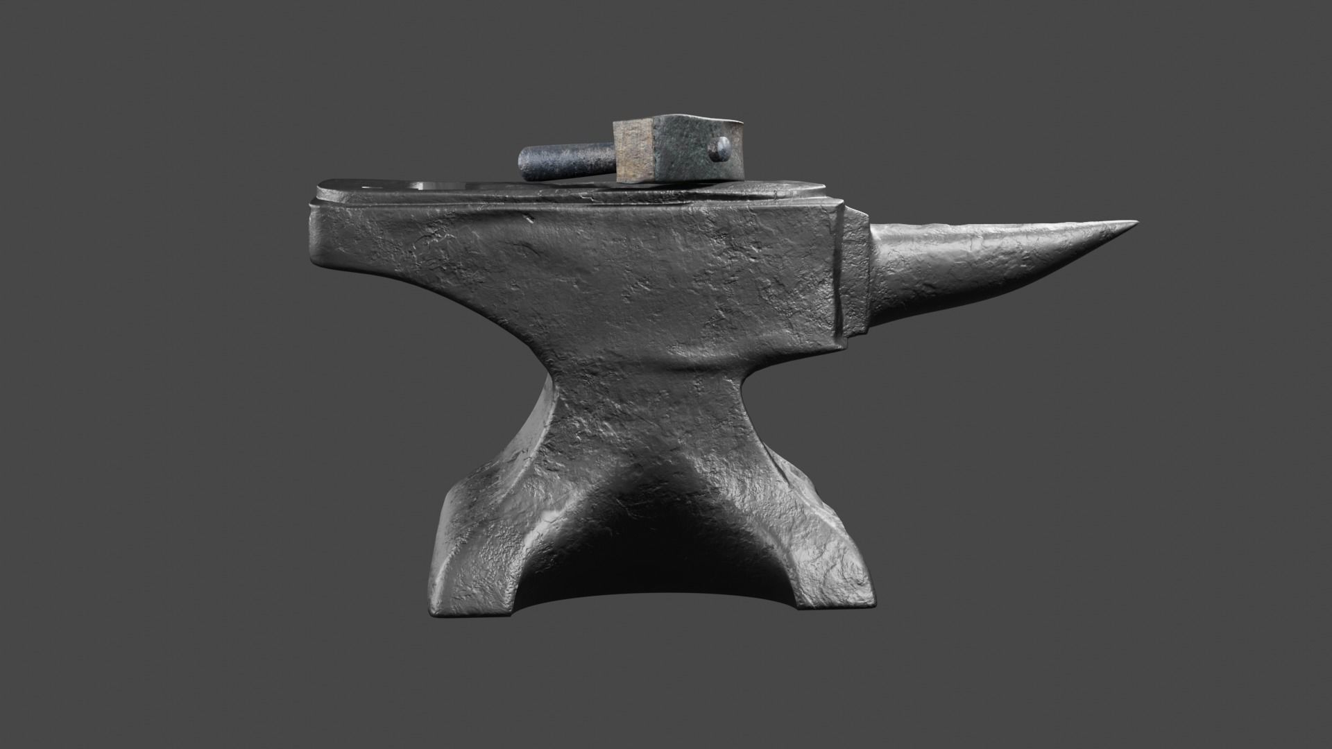 Anvil and Hammer 3D model_2