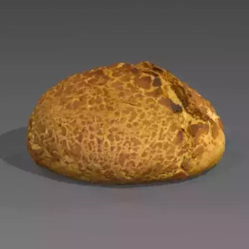 NMA Bread Kaiser 001 Low-poly 3D model