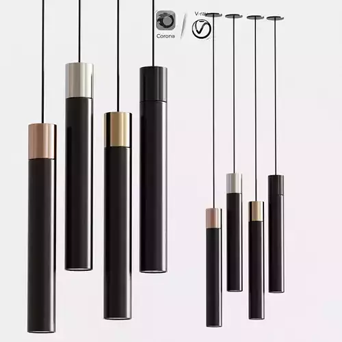 Minimal David Pompa Ceiling Light 3D model