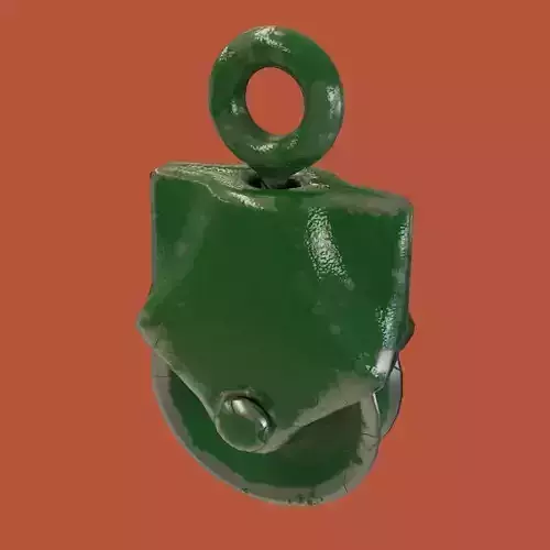 Green Pulley 3D model