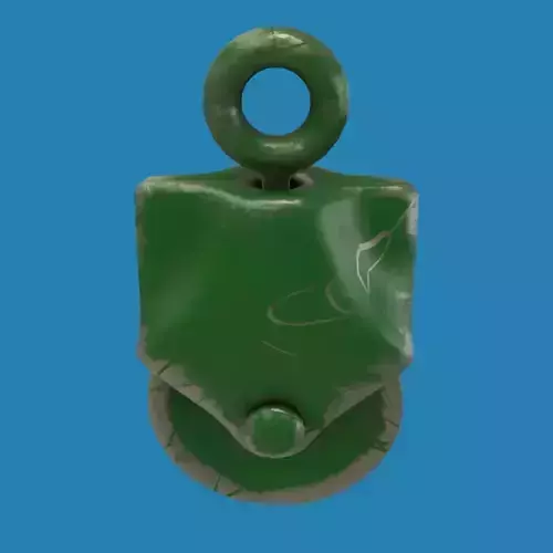 Green Pulley 3D model