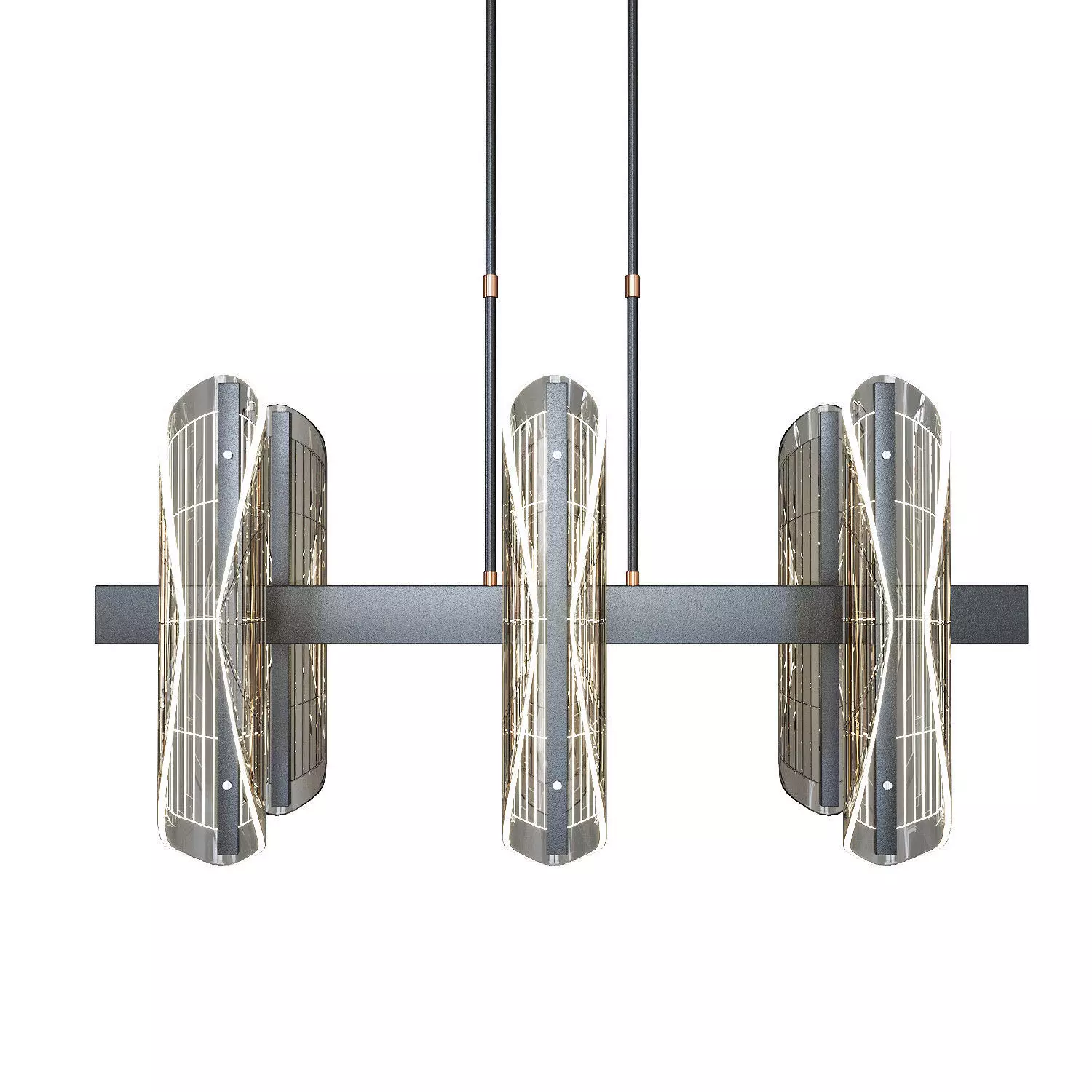 Acrylic Transformable Pendant Light 3D model_0