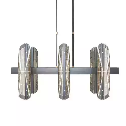 Acrylic Transformable Pendant Light 3D model