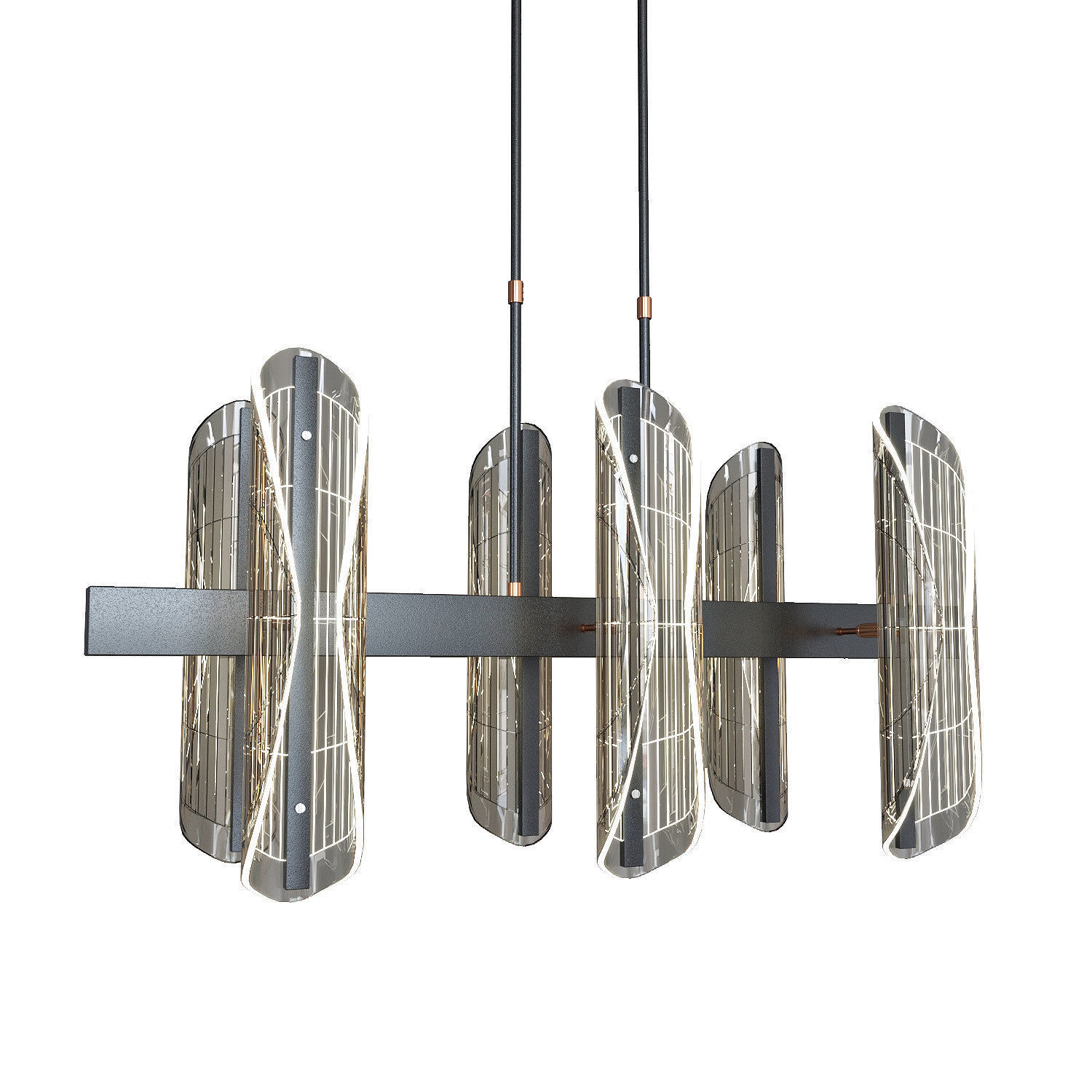 Acrylic Transformable Pendant Light 3D model_1