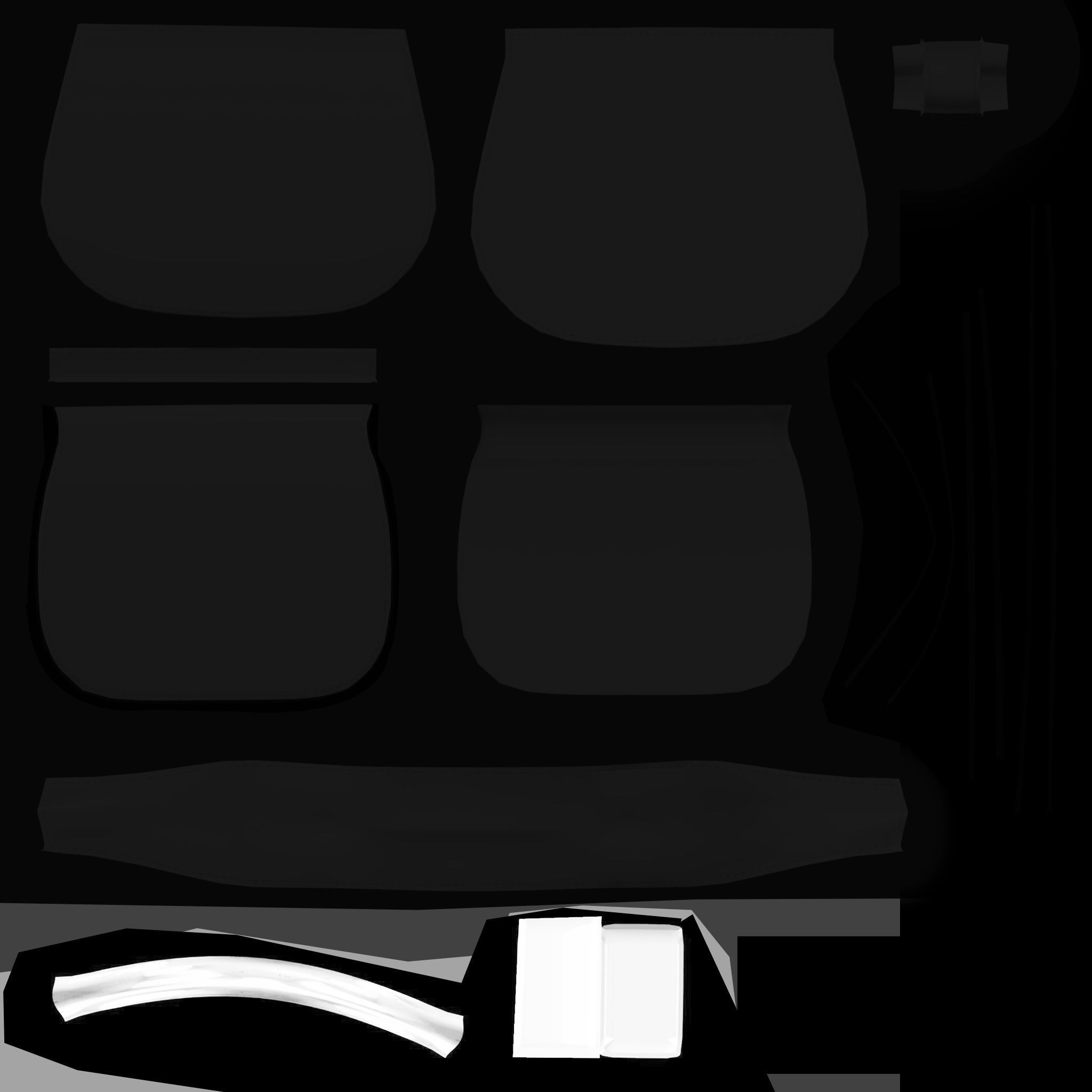 Hand Bag Low-poly 3D model_10