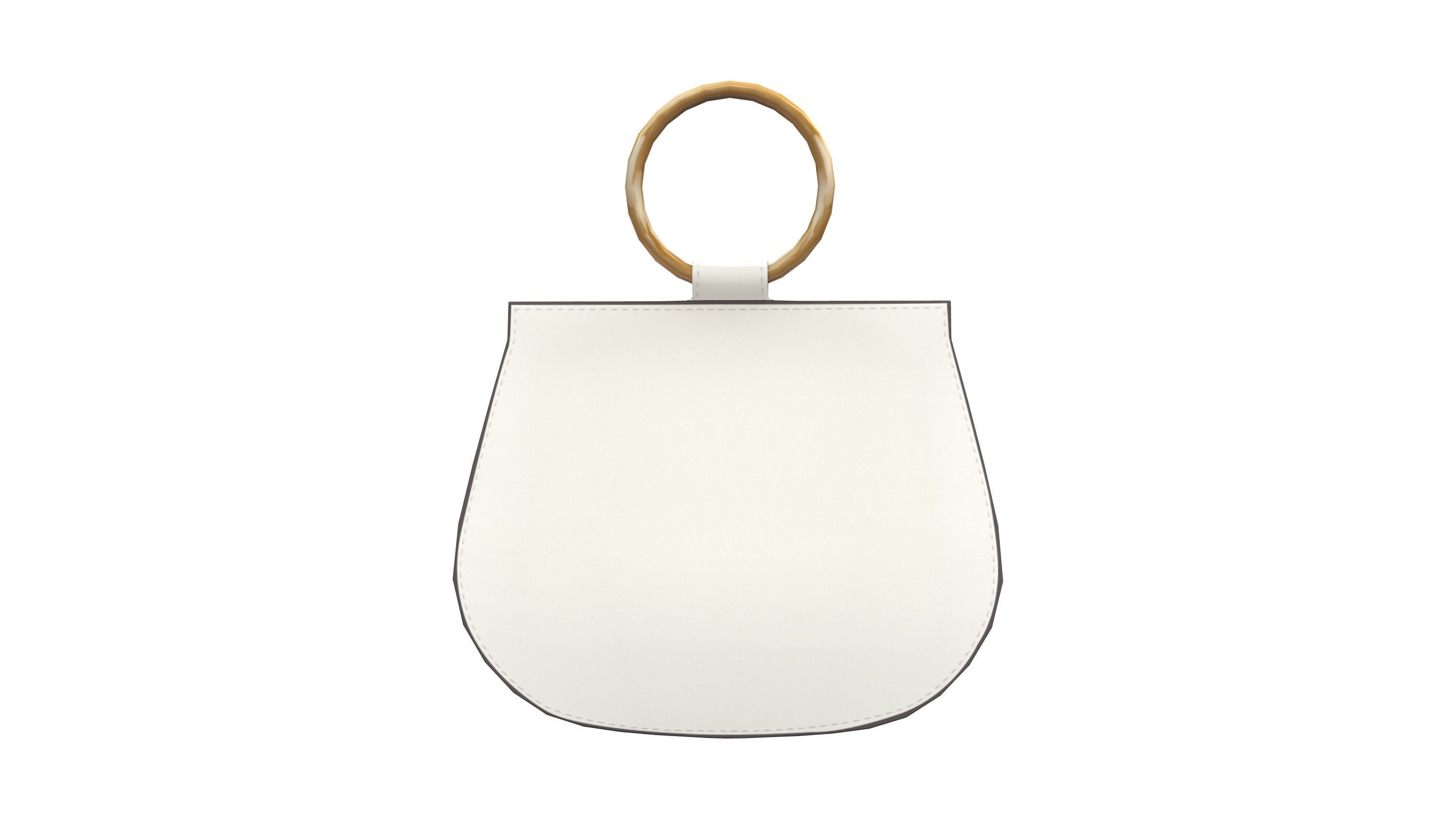 Hand Bag Low-poly 3D model_3