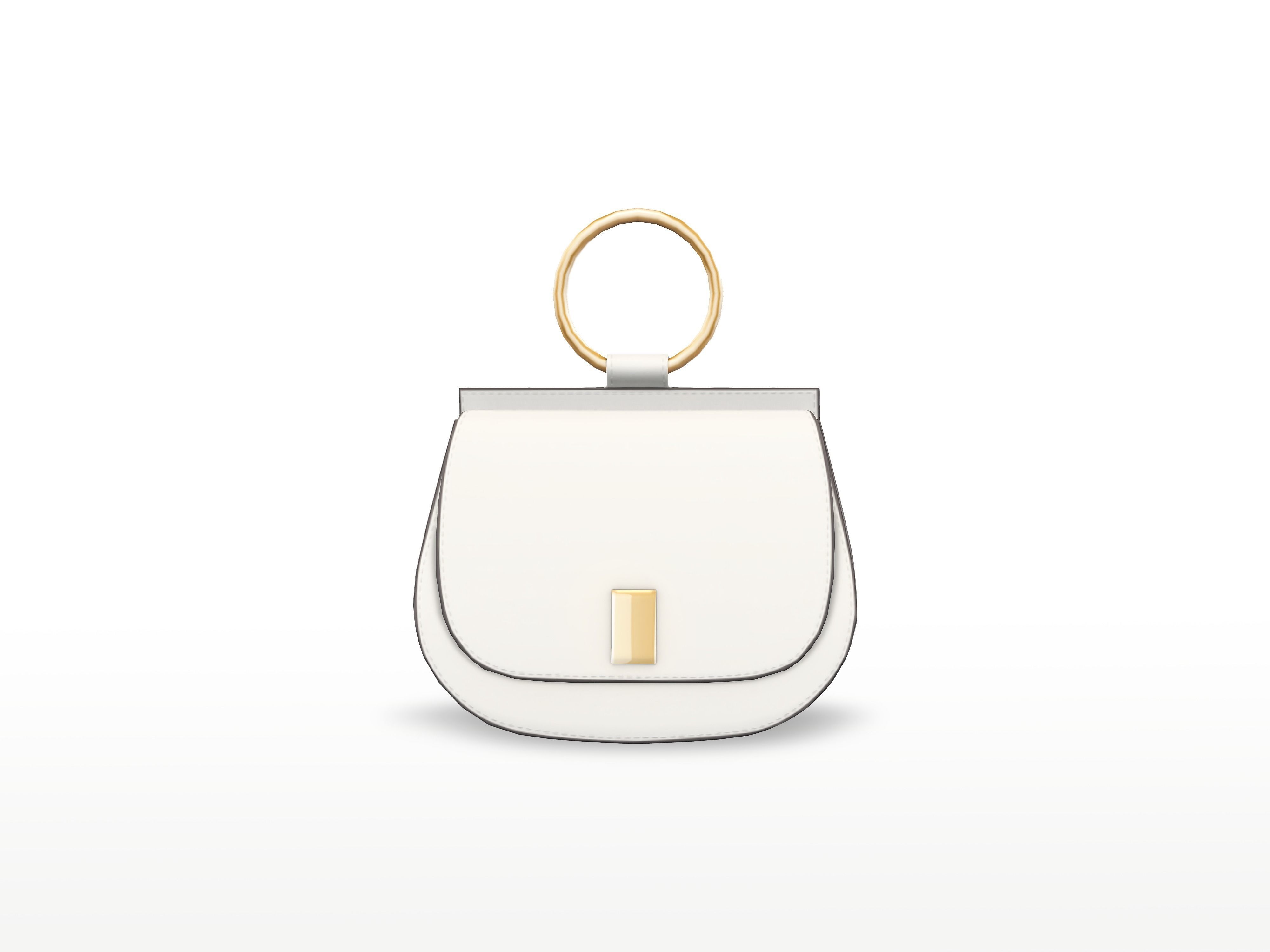 Hand Bag Low-poly 3D model_2