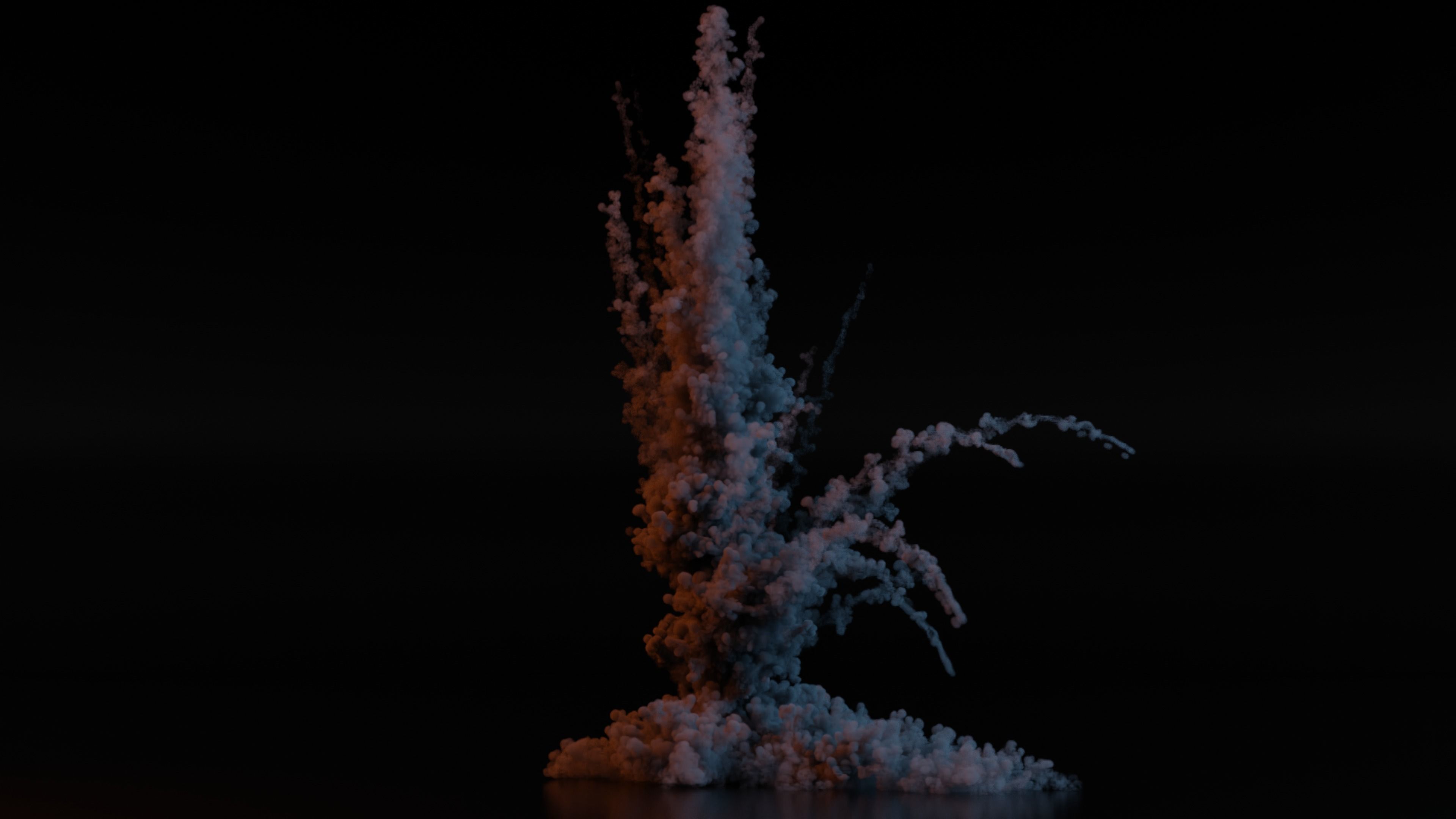 Airstrike Explosion 2 3D model_6