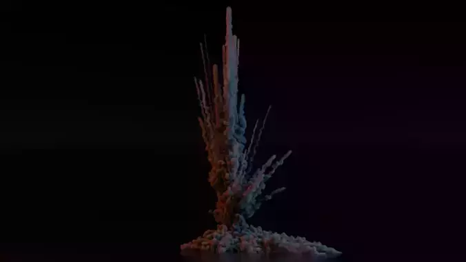 Airstrike Explosion 2 3D model
