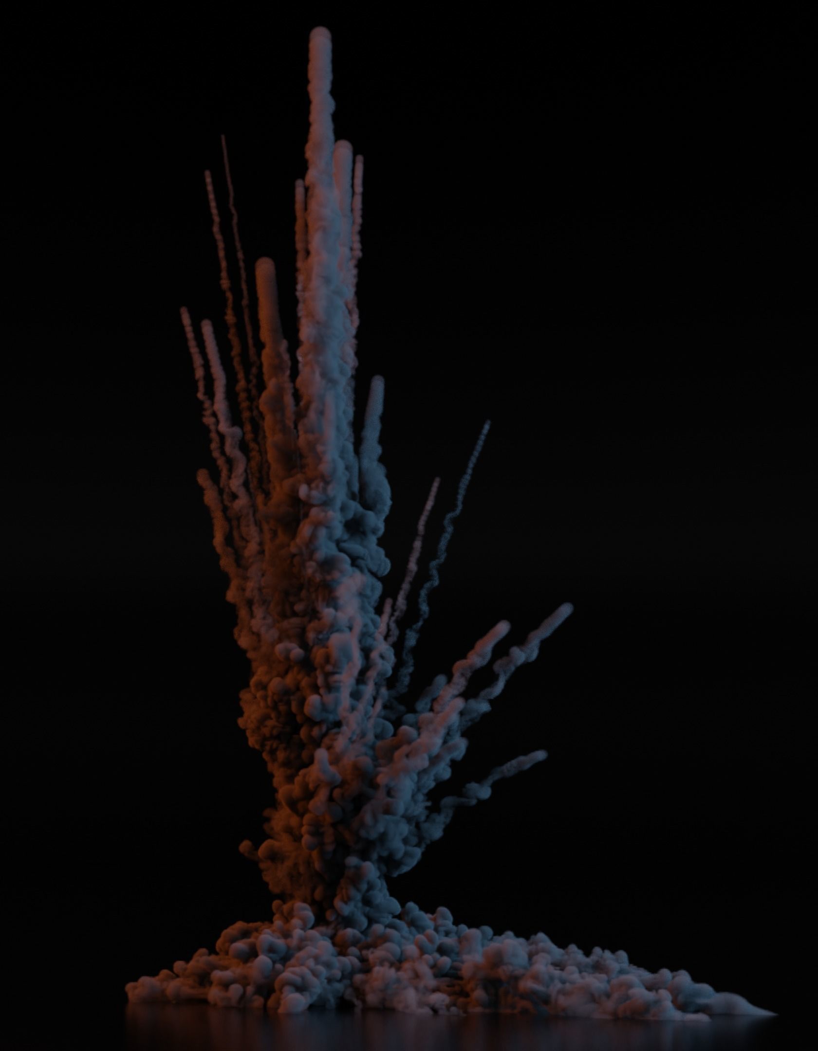 Airstrike Explosion 2 3D model_8