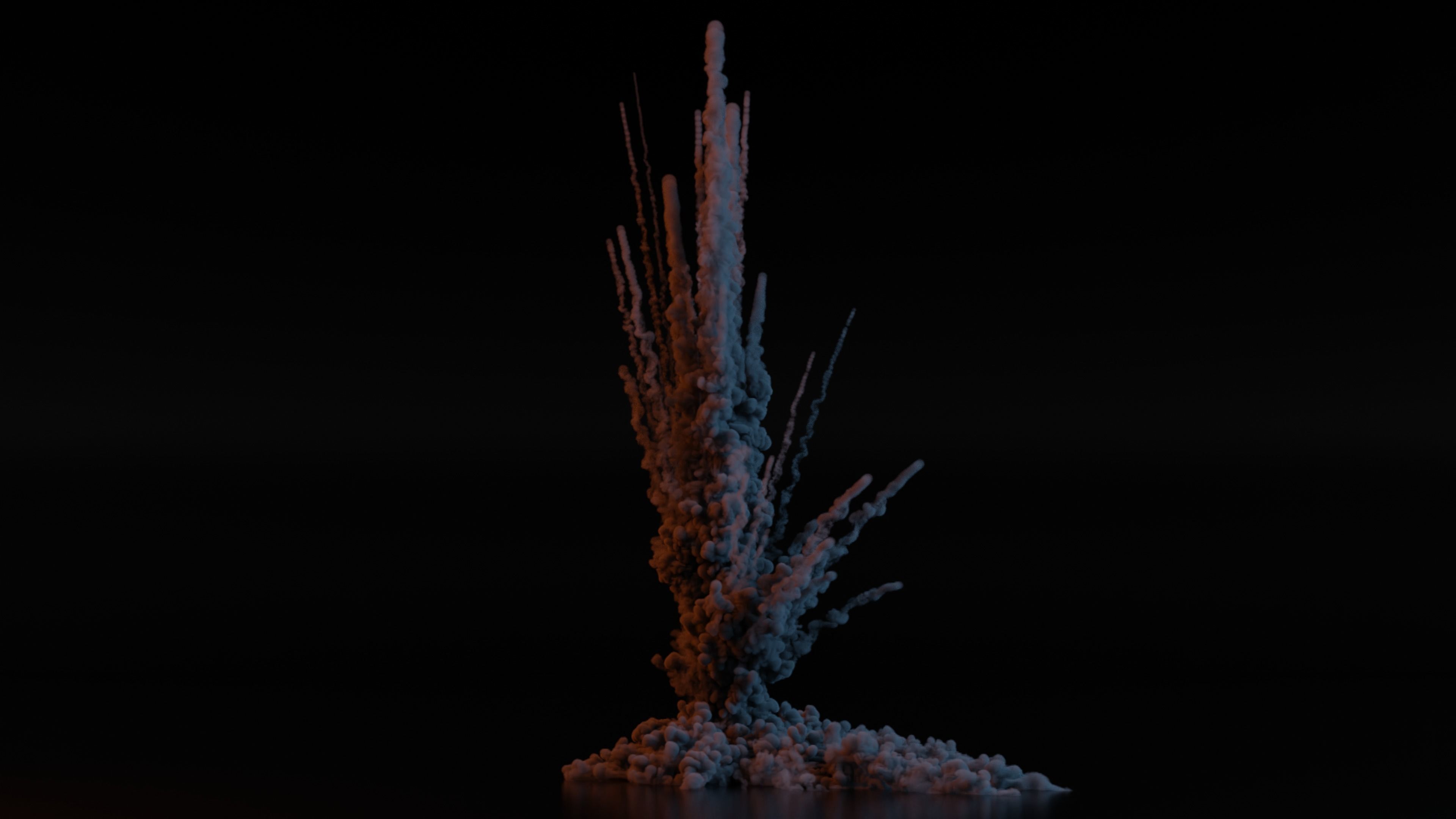 Airstrike Explosion 2 3D model_3