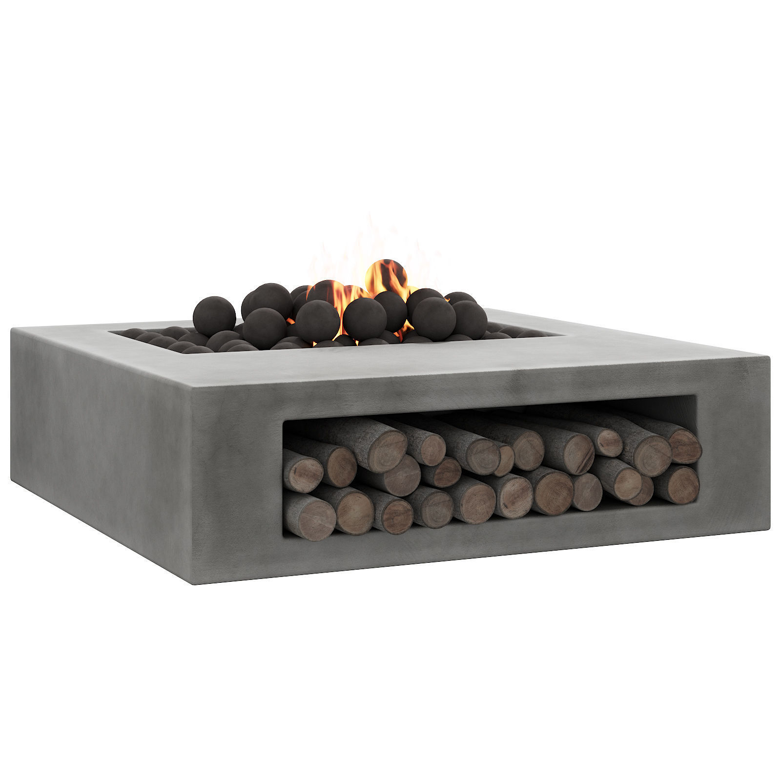 033 Concrete BBQ Light 00 3D model_8