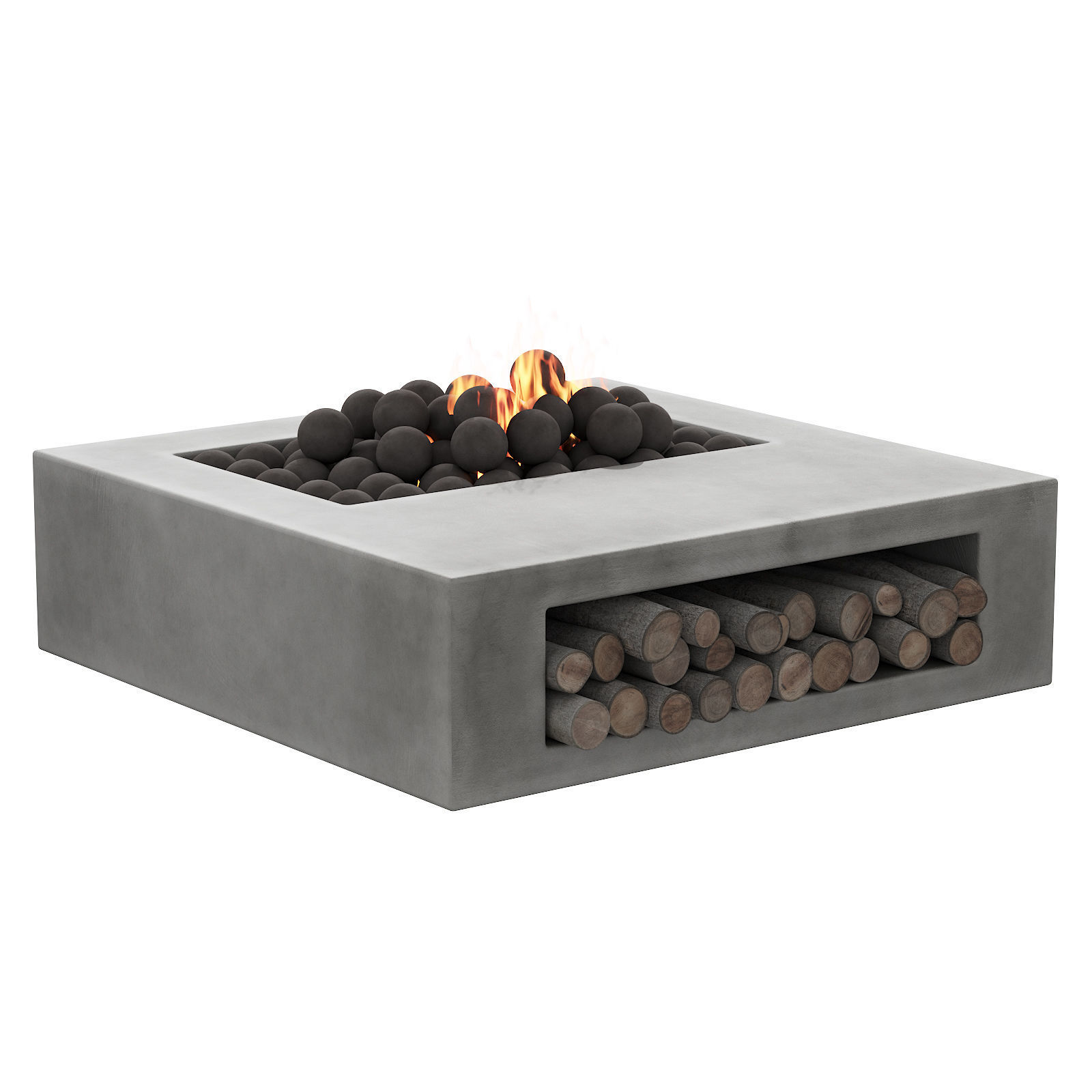 033 Concrete BBQ Light 00 3D model_5