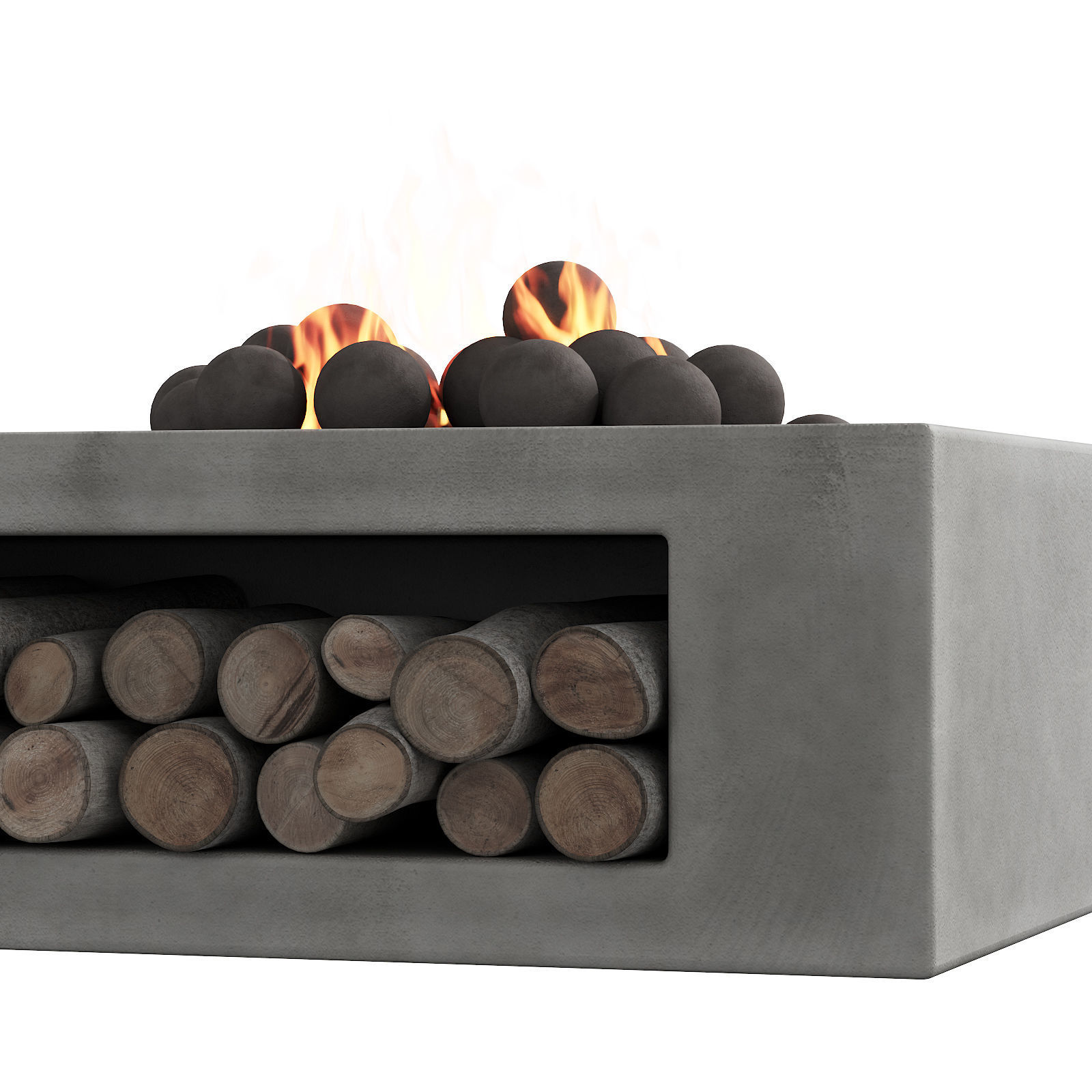 033 Concrete BBQ Light 00 3D model_14